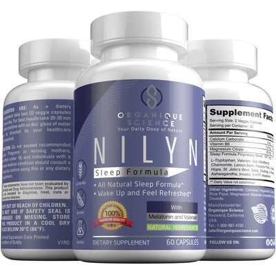 NILYN All Natural Sleep Formula - 3-Bottles - Organique Science