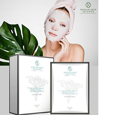 Ice Plant Stem Cell Facial Sheet Masks 3-Boxes - Organique Science