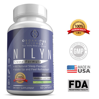 NILYN All Natural Sleep Formula - 6-Bottles - Organique Science