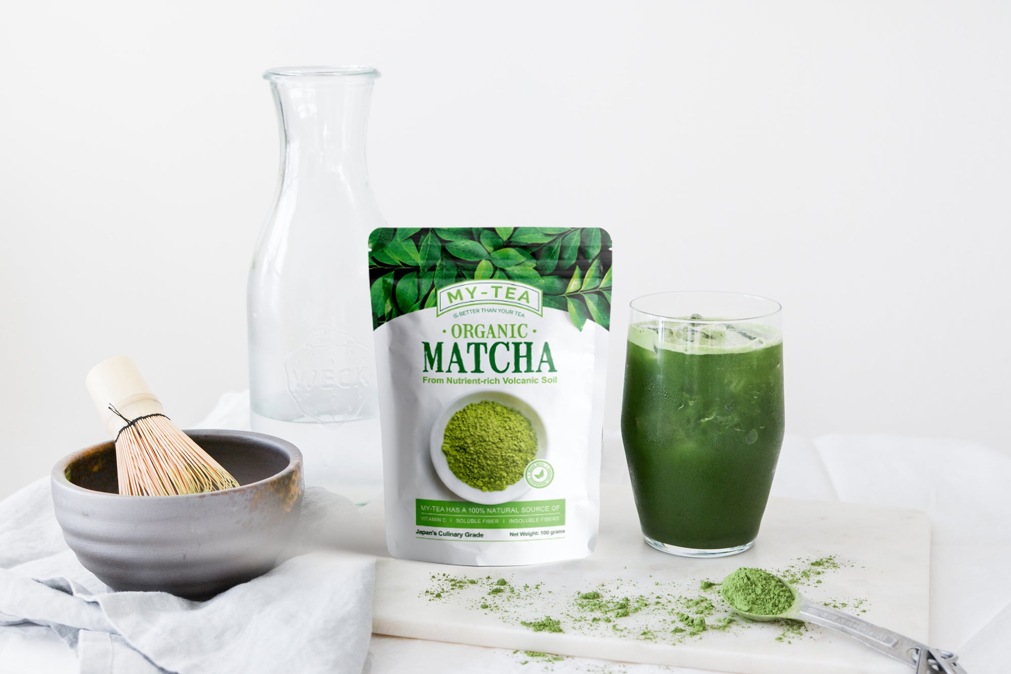 SKINNY MATCHA - Skinny Mi Tea 100% Green Tea Matcha Powder - Burn